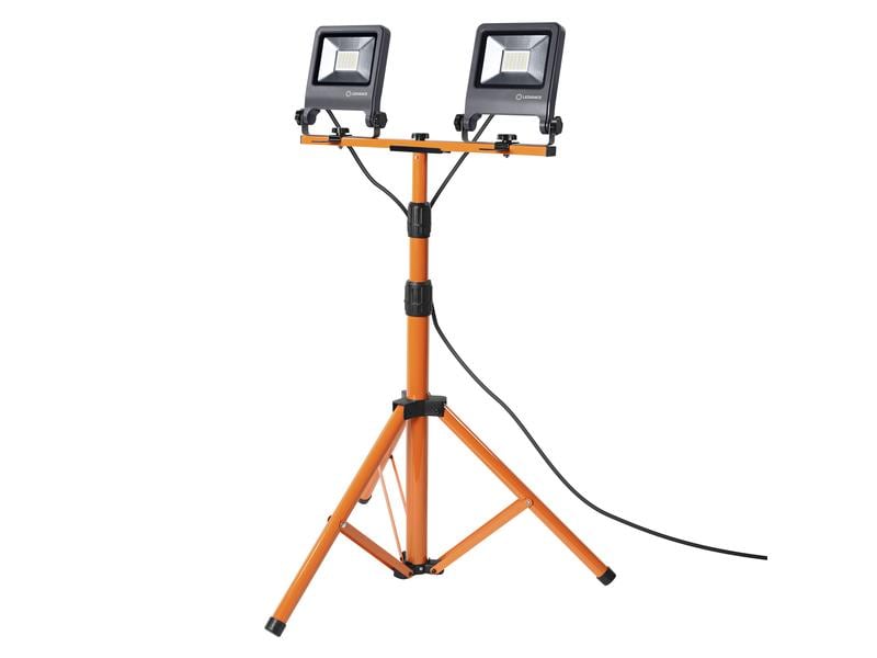 Ledvance Scheinwerfer Worklight Tripod CH Plug, 60 W, 4000K Vielseitiges LED-Arbeitslicht mit Stativ und Stecker-Typ J (SEV 1011)