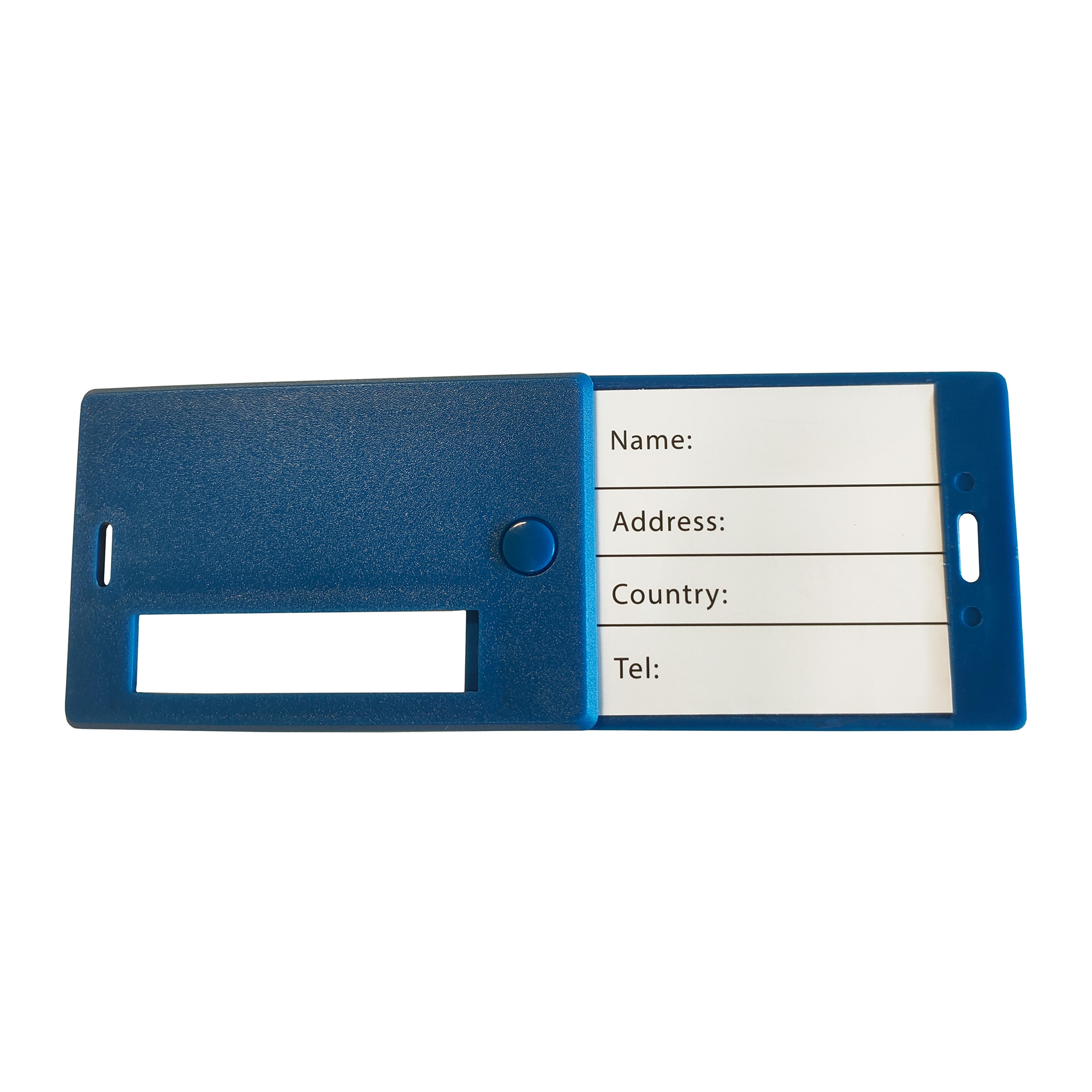 Gepäckanhänger mit Adressschild 2er Set 8 x 5 cm