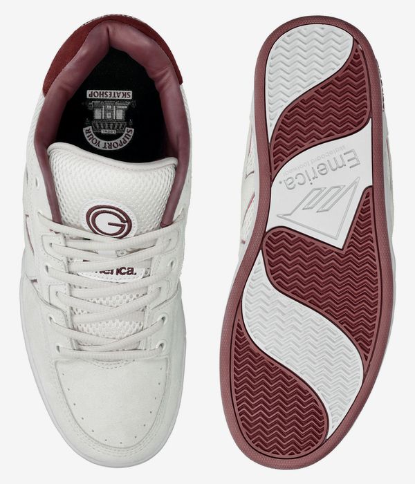 Emerica OG-1 Schuh (white burgundy)