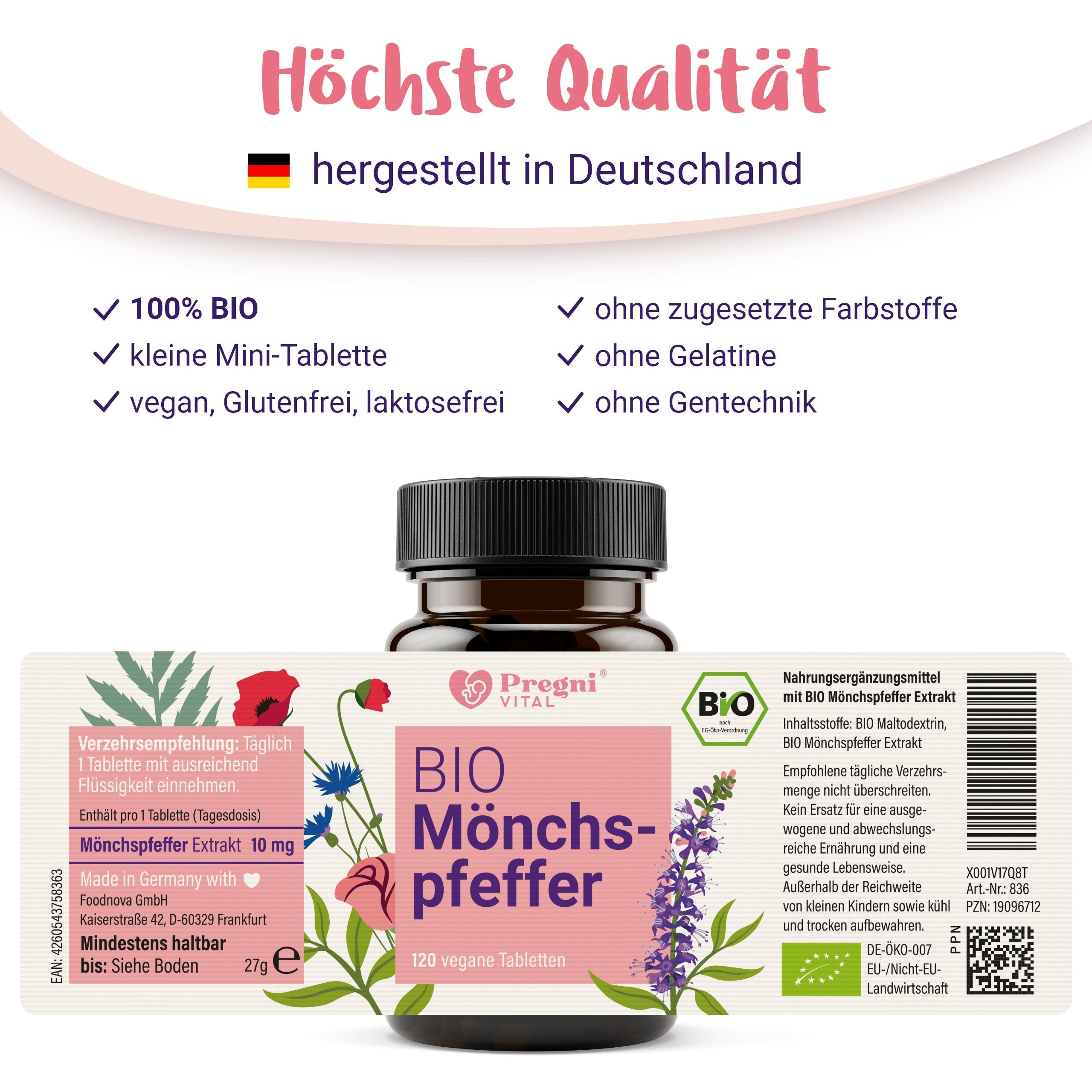 BIO Mönchspfeffer 10mg - von PregniVital®