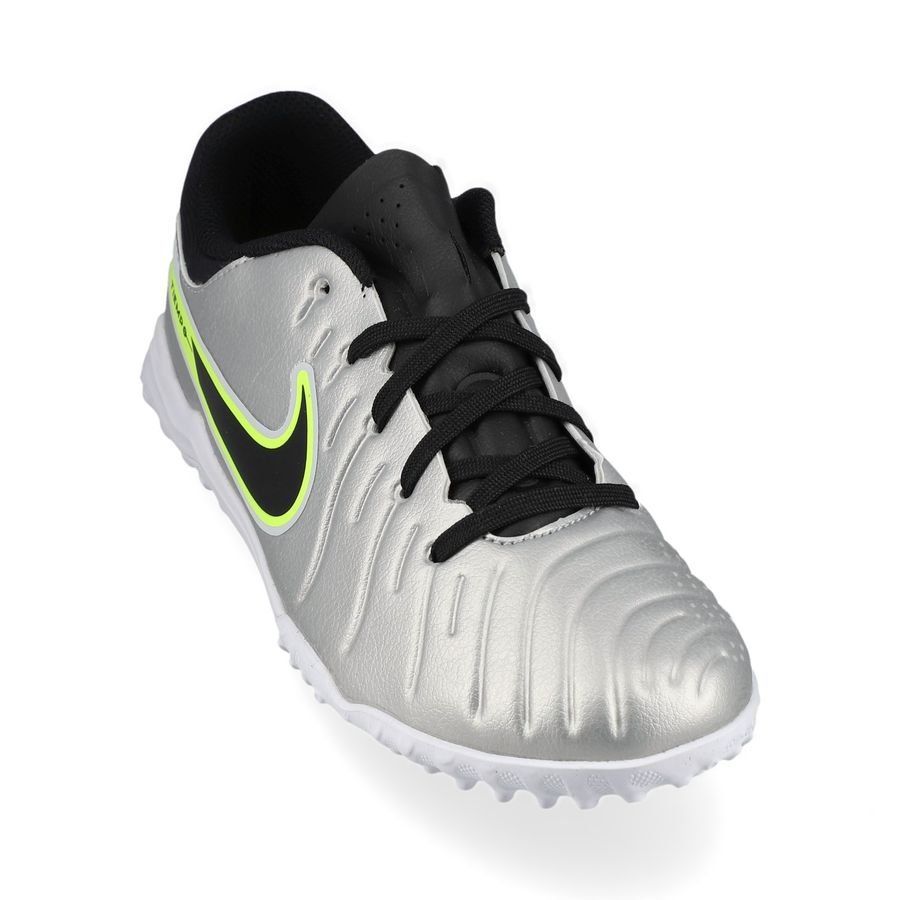 Nike Tiempo Legend 10 Academy TF Mad Voltage - Argenté/Noir/Jaune Fluo Enfant