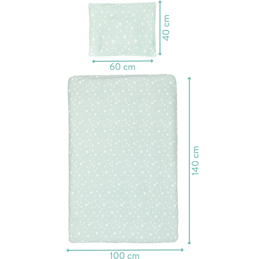 fillikid Bettwäsche Jersey Sterne mint