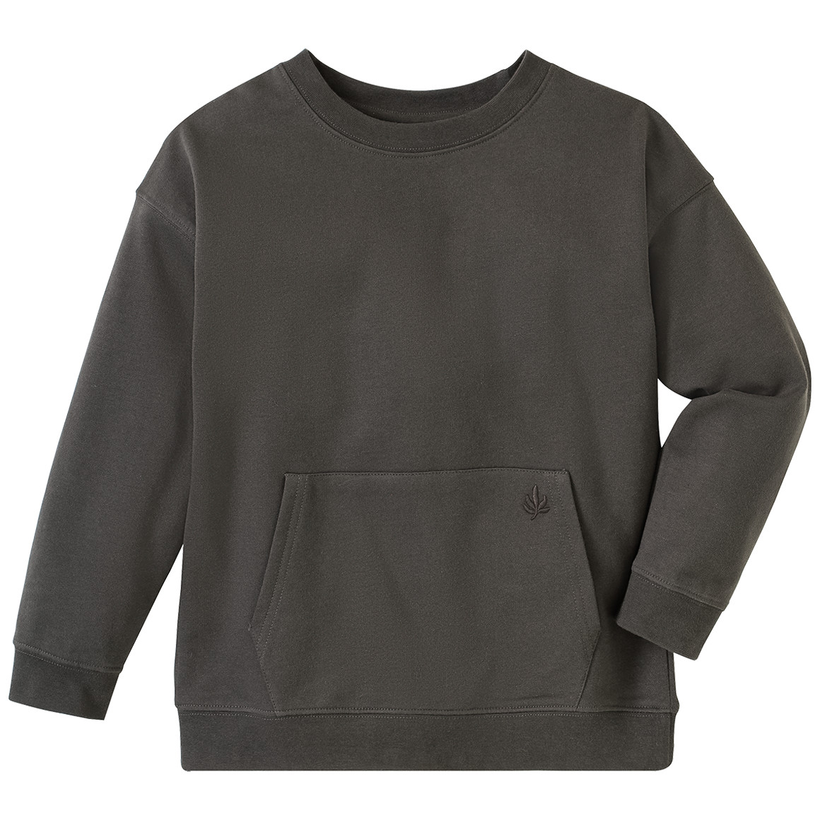 Topolino Pure Collection Kinder Sweatshirt mit Kängurutasche oliv