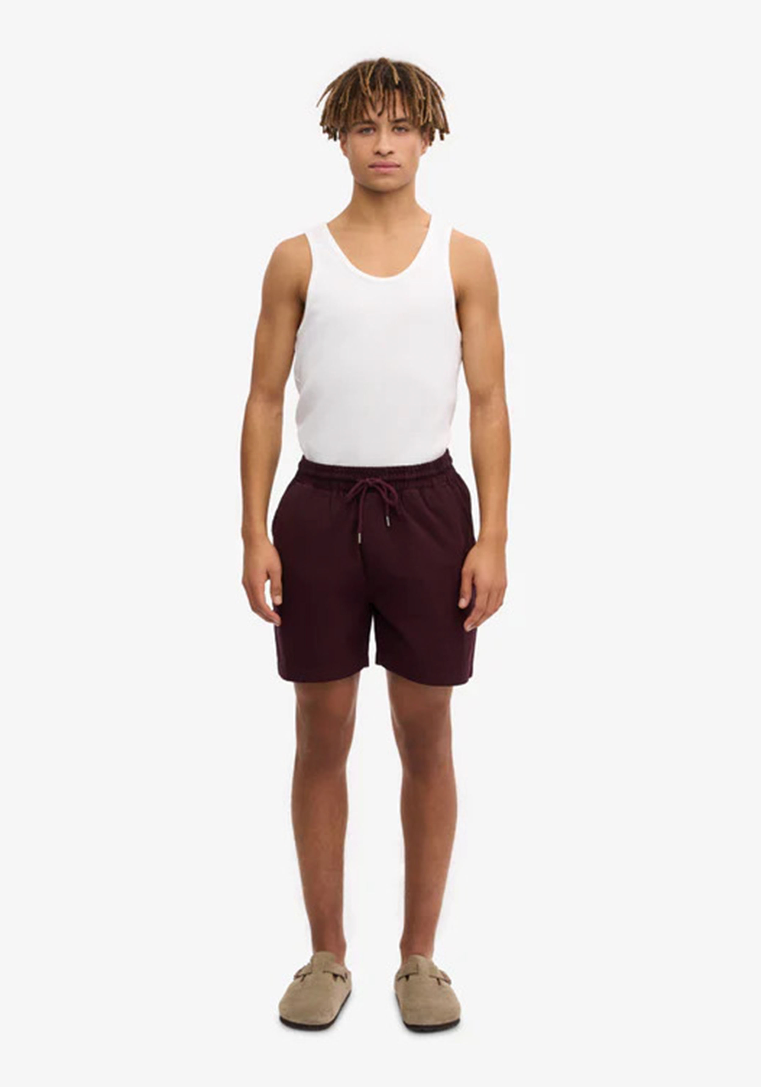 Colorful Standard Herren-Twill-Shorts Oxblood Red