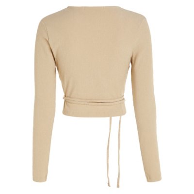 Tee-shirt à manches longues femme Front Split Wrap CALVIN KLEIN