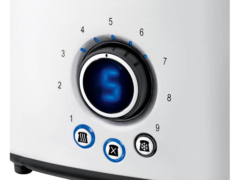 Koenig Toaster Steel Line Schwarz/Silber Toaster