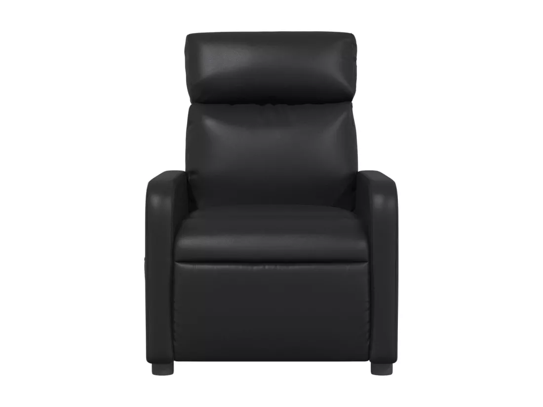 Fauteuil inclinable Noir Similicuir