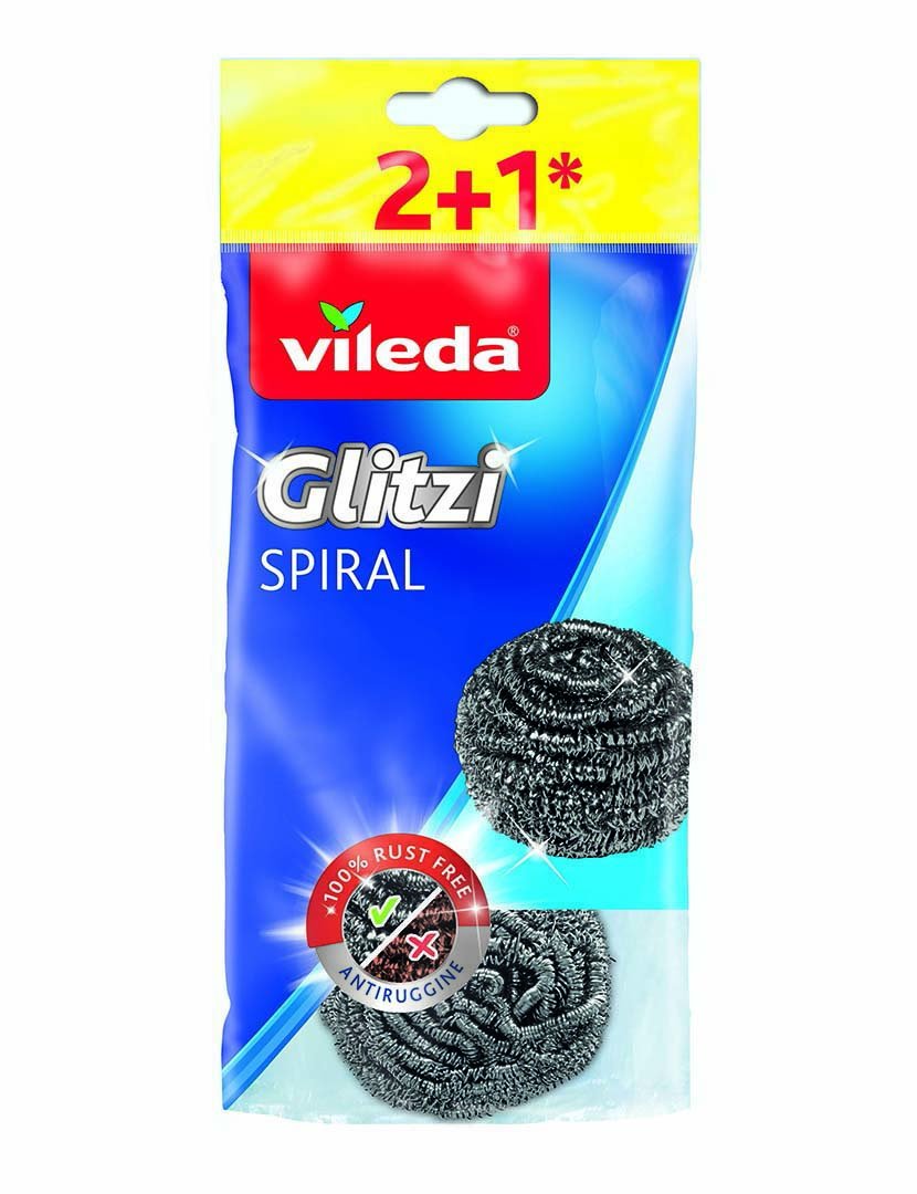 Stainless Steel Spiral Scrubber 2+1