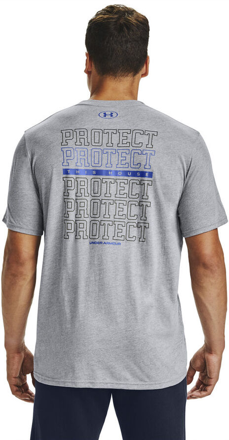Under Armour Protect This House T Shirt Grå