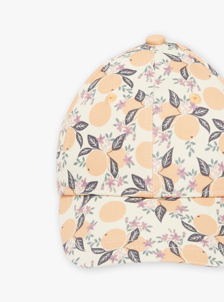 Casquette multicolore à motif clémentine