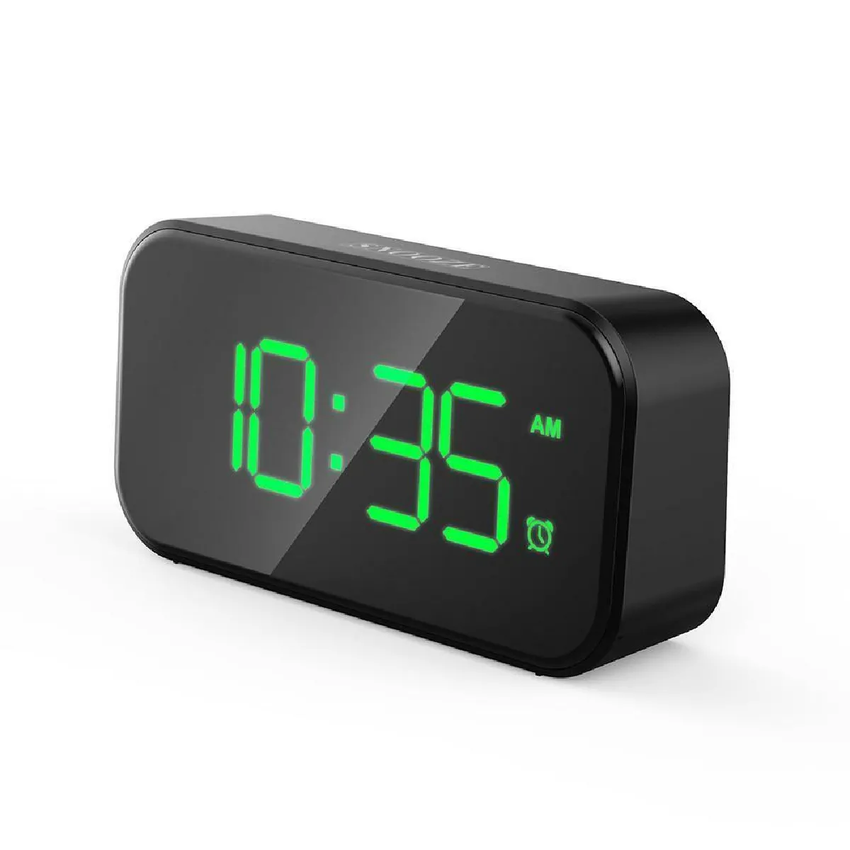 Justgreenbox Réveil USB Multifonctionnel - Noir