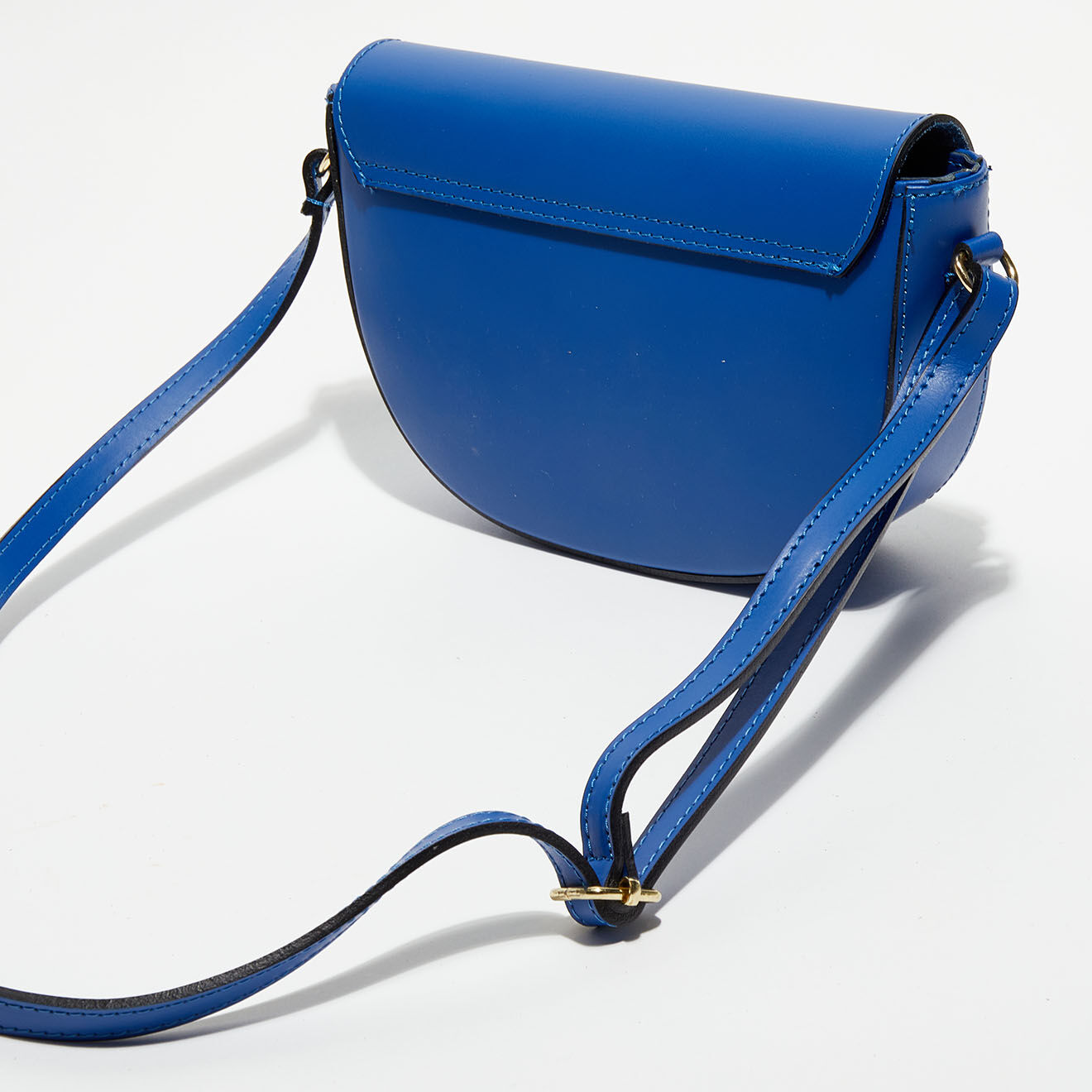 Christian Laurier Sac bandoulière en Cuir Kena bleu  - 22x16x5.5 cm