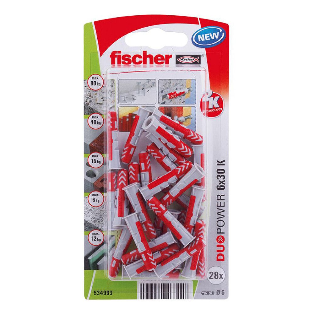 UNIVERSALPLUGG FISCHER DUOPOWER 6X30 28STK