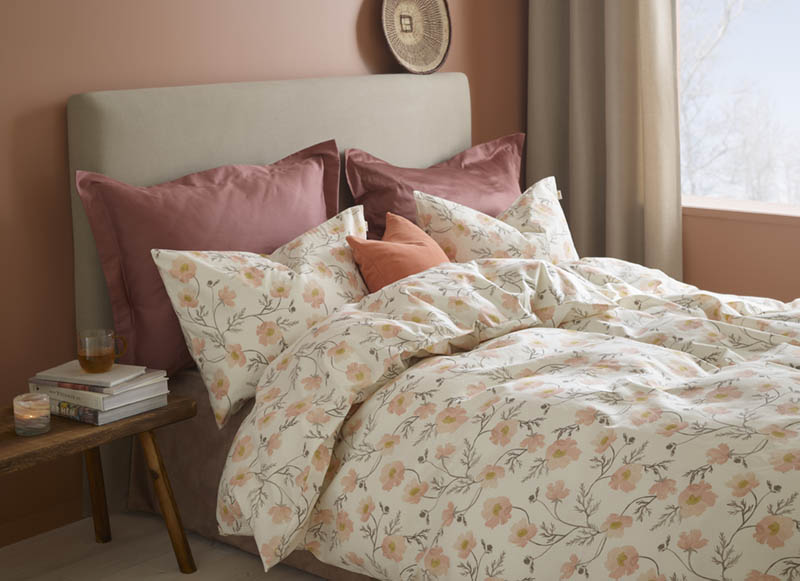 Spring bomullsengesett 140x200 cream