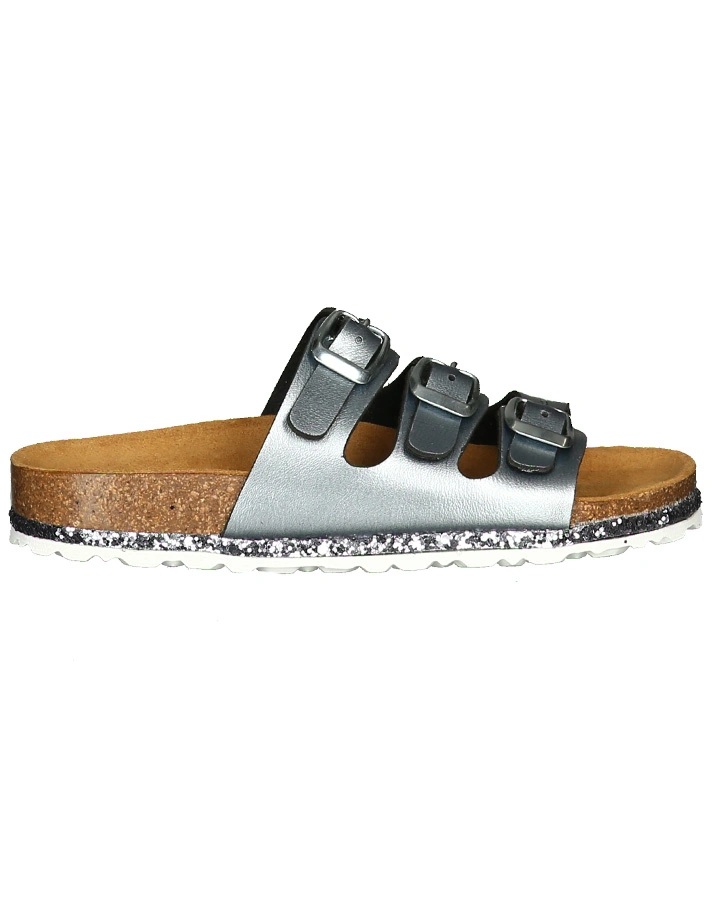 Sandalen BIOLINE Sensation mit Glitzer in silber