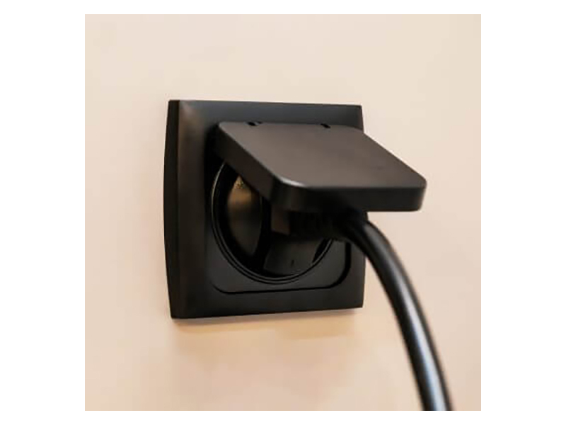 Haba C-Line Schuko 230V wandcontactdoos - black