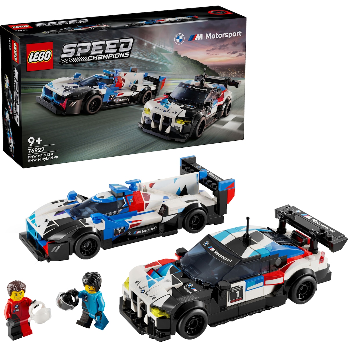 LEGO Speed Champions BMW M4 GT3 & BMW M Hybrid V8 Race Cars - 76922