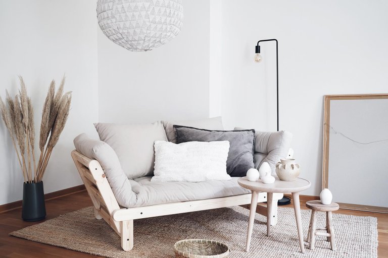 Karup Design Beat slaapbank 80x162 naturel, Wheat Beige