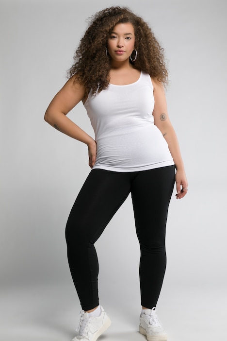 Leggings, schmal geschnitten, High Waist, Elastikbund, Jersey