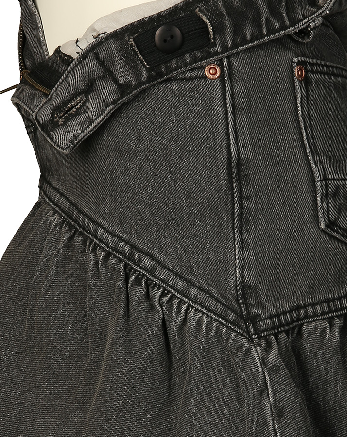 Jeans-Rock DAGMAR in grey vintage