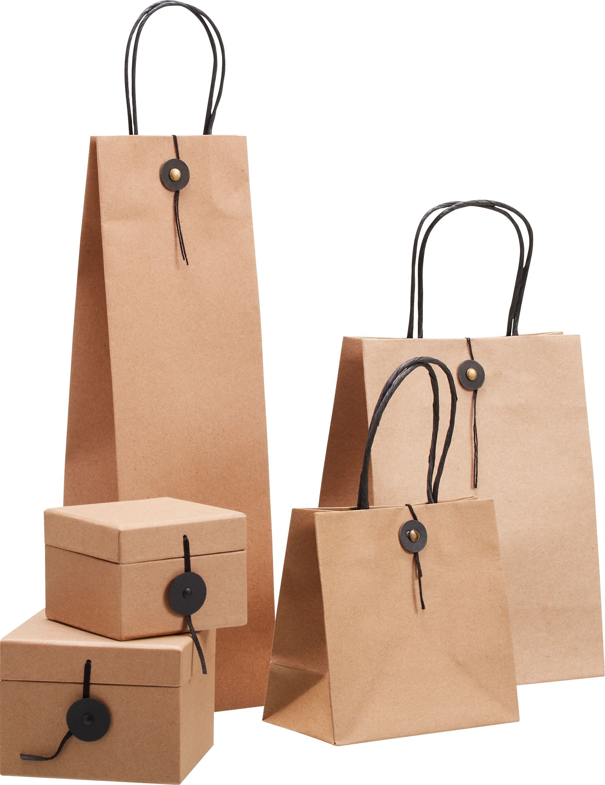 BASIC Geschenktasche - Natur / B: 23.0 cm x T: 10.0 cm x H: 17.5 cm
