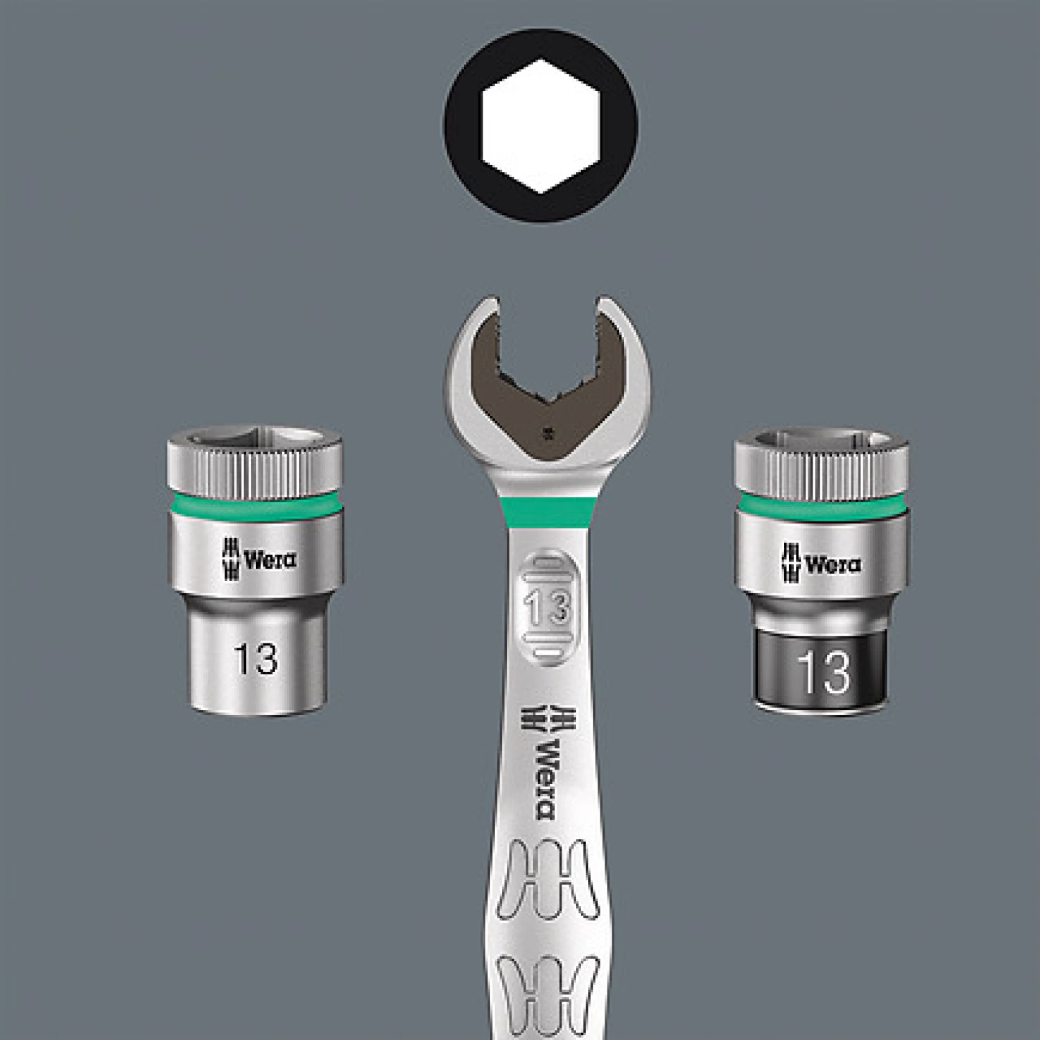 Wera 6005 Joker 4 - 4-delige steeksleutelset - 6-13mm