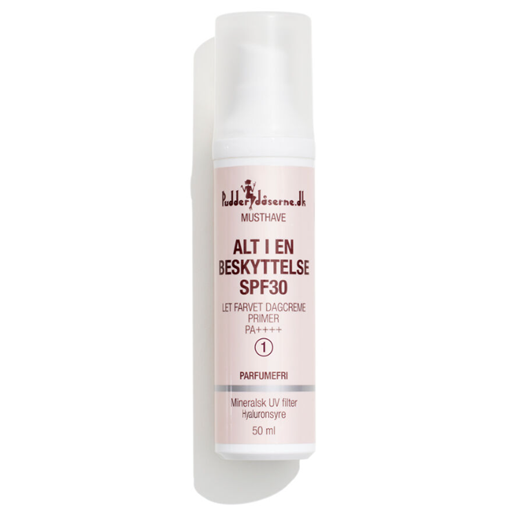 Pudderdåserne Alt I En Beskyttelse Creme, 001, 50 ml
