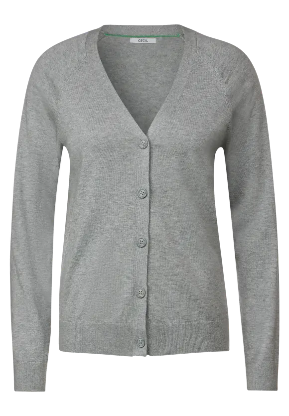 Strick Cardigan - mineral grey melange
