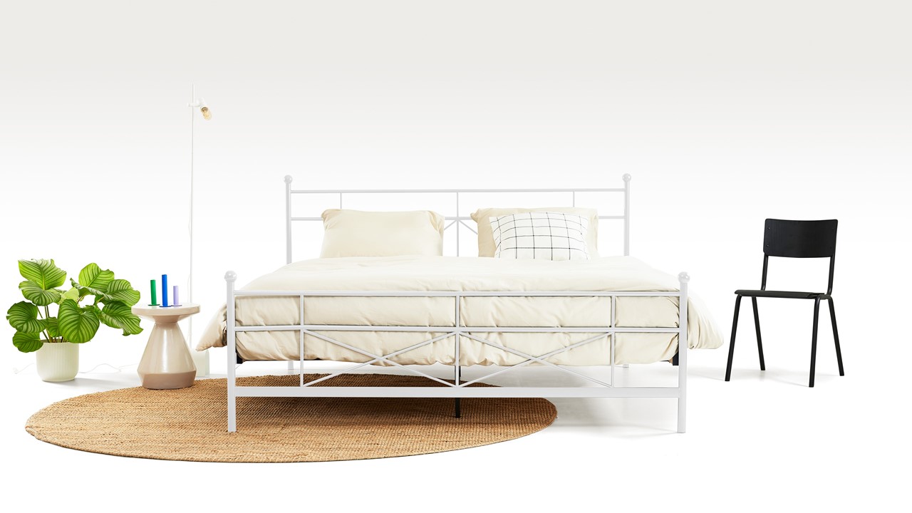 Bed Milano 2-persoons wit