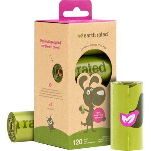 Earth Rated 120 Eco-Friendly hundeposer<br>Ekstra sterke hundeposer i storpakke!