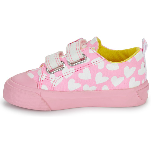 Agatha Ruiz de la Prada - ZAPATO LONA CORAZONES - Rose / Blanc