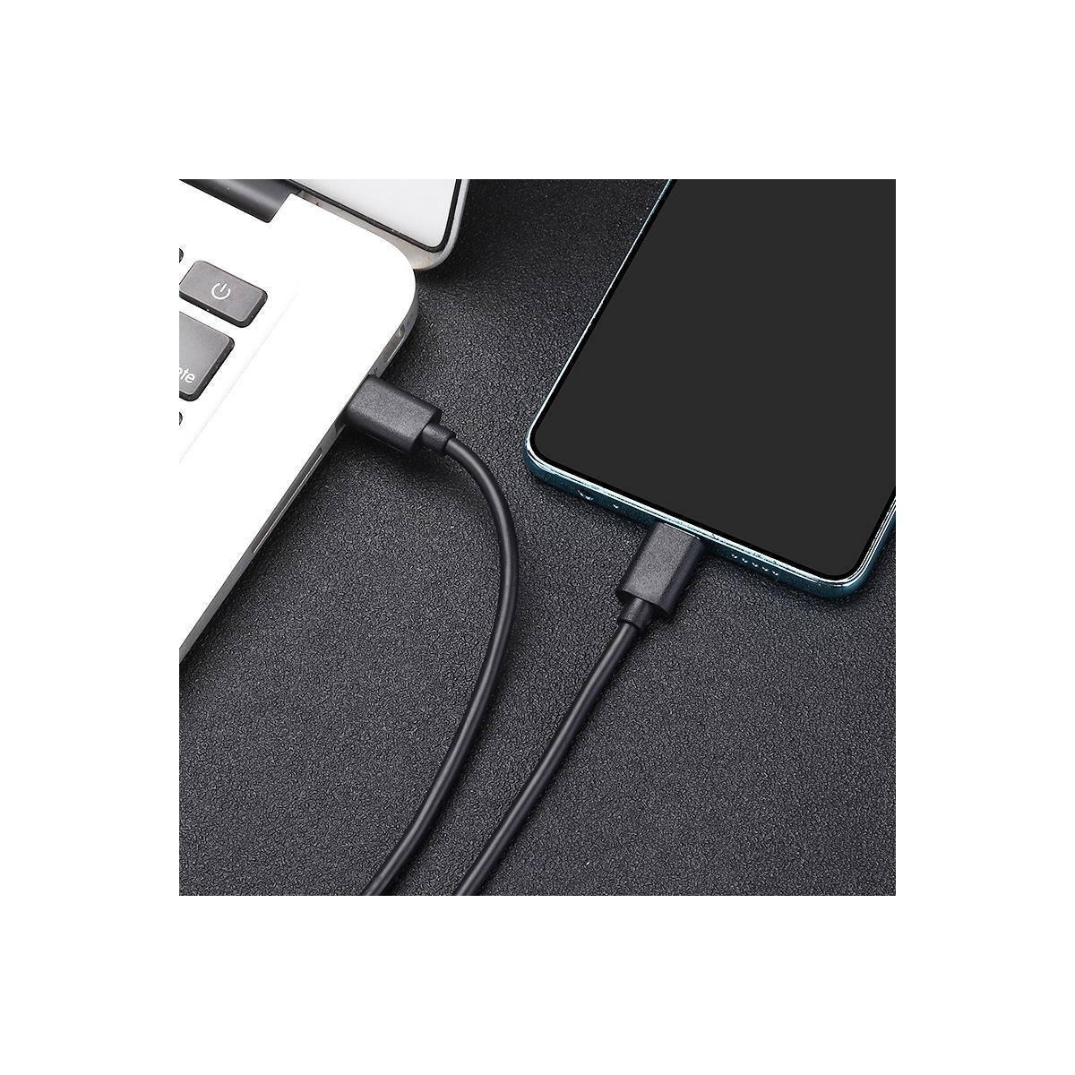 NÖRDIC 1,5 m USB 2.0 USB-C til C-kabel 2,4A 480 Mbps 12W