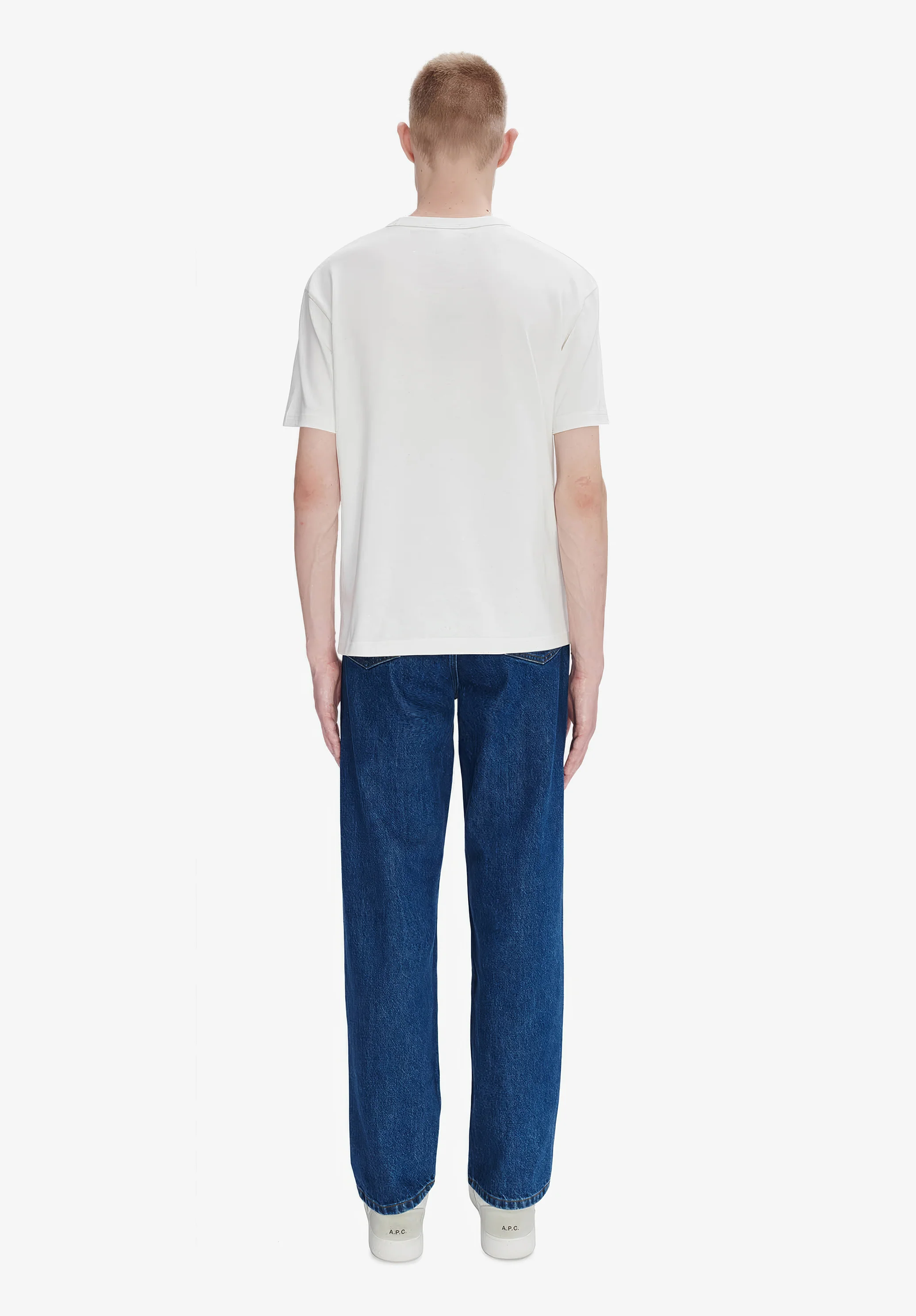 t-shirt boxy petit vpc - Blanc/dark navy
