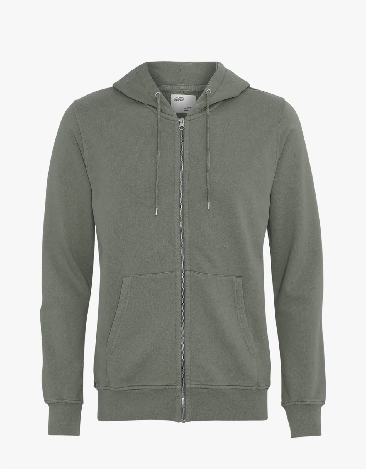 Colorful Standard Zip Hoodie Dusty Olive