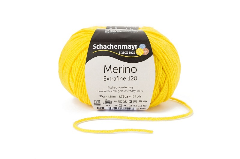 Handstrickgarn MERINO EXTRAFINE 120 - löwenzahn - 50g