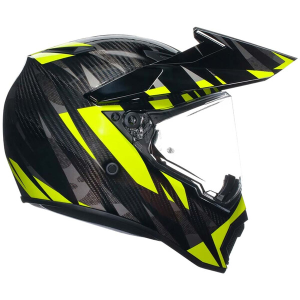 AGV - Casque AX9 Steppa Carbone / Jaune fluo / Gris
