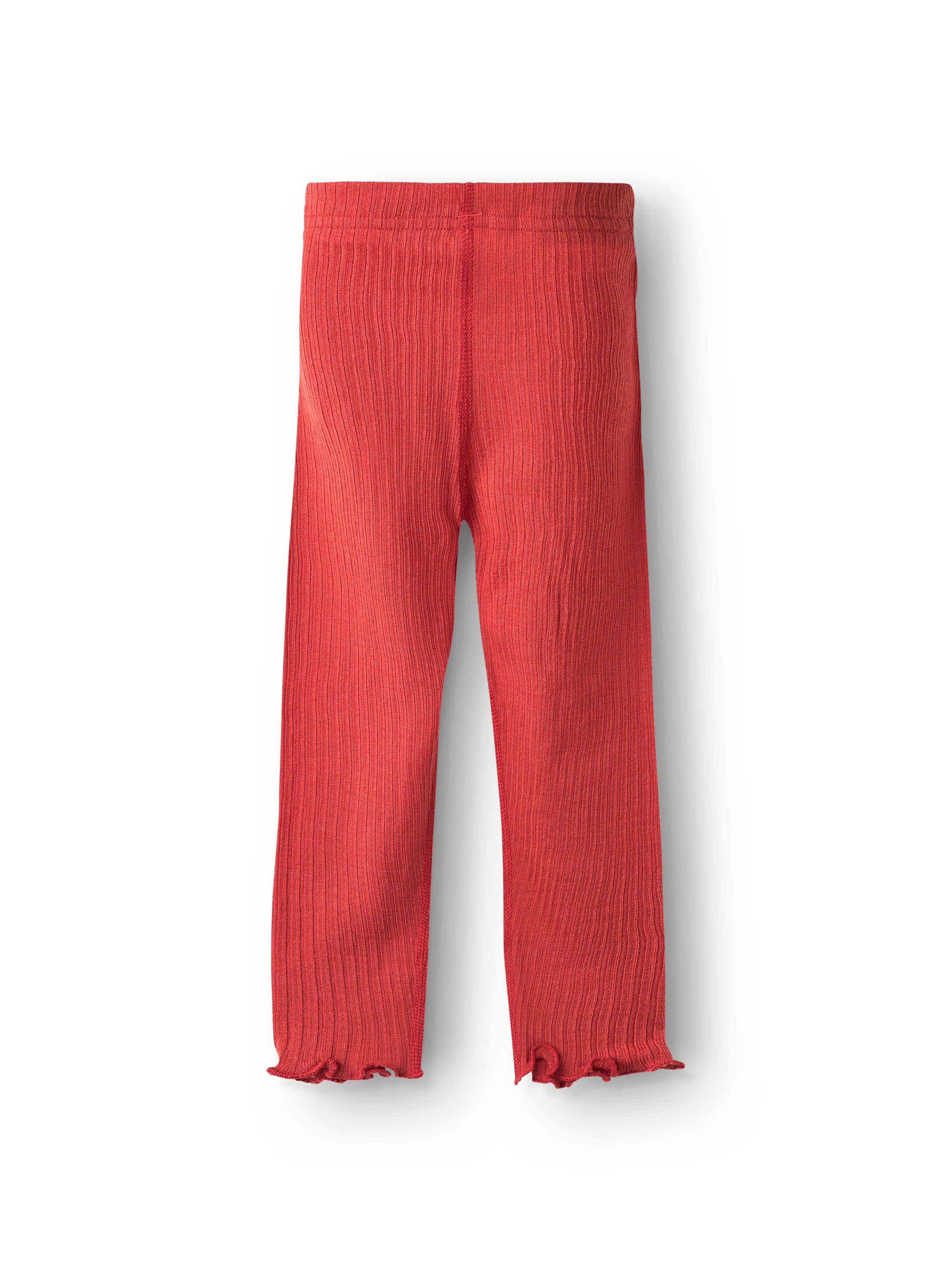 Legging met ruches van merinowol voor baby's