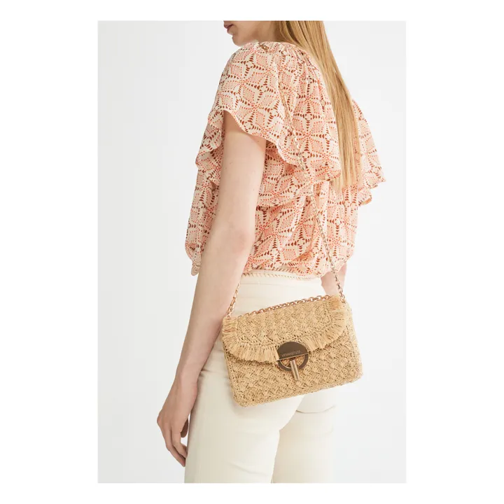 Vanessa Bruno Sac Moon Raphia | Naturel