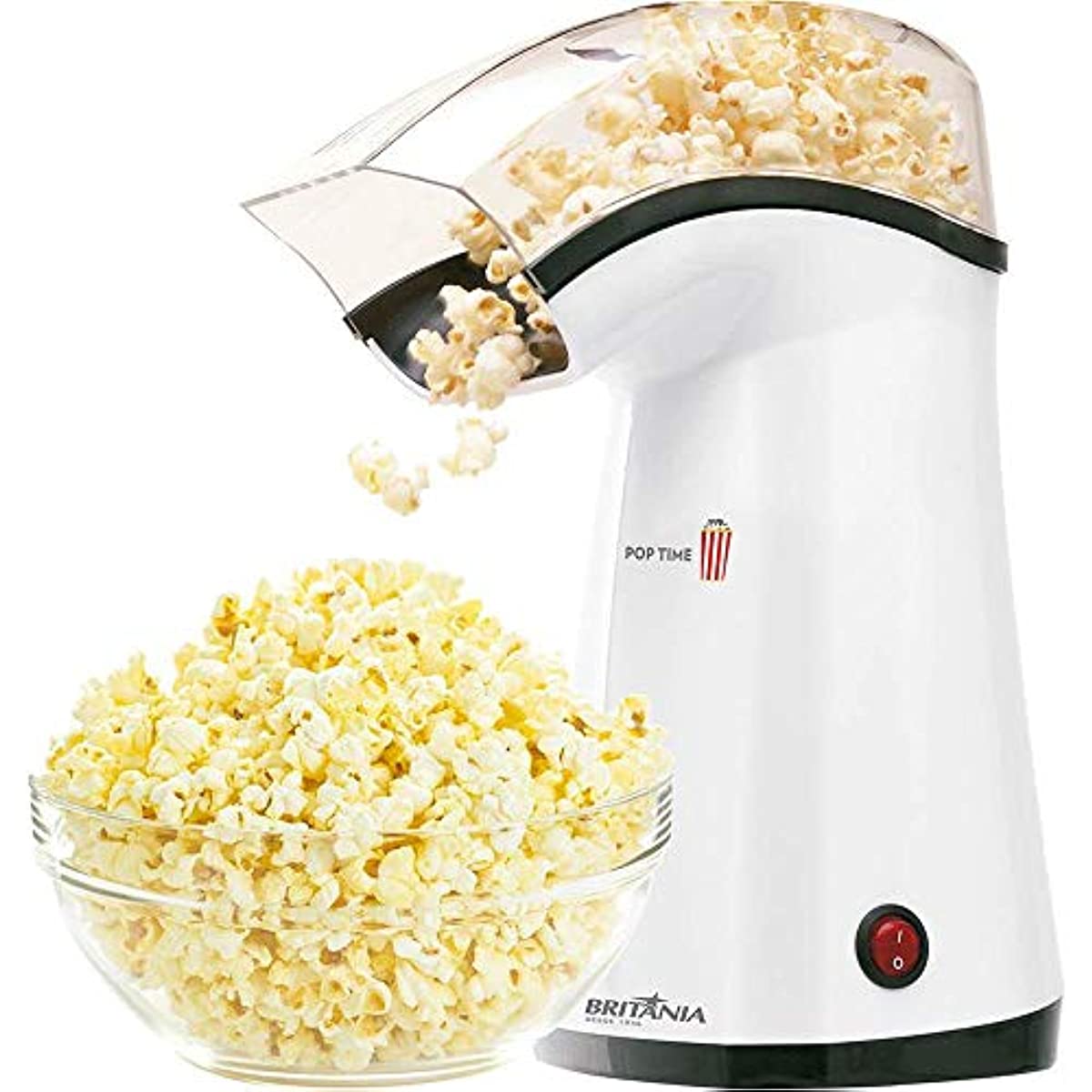 Pipoqueira, Pop Time, Branco, 220v, Brit&acirc;nia