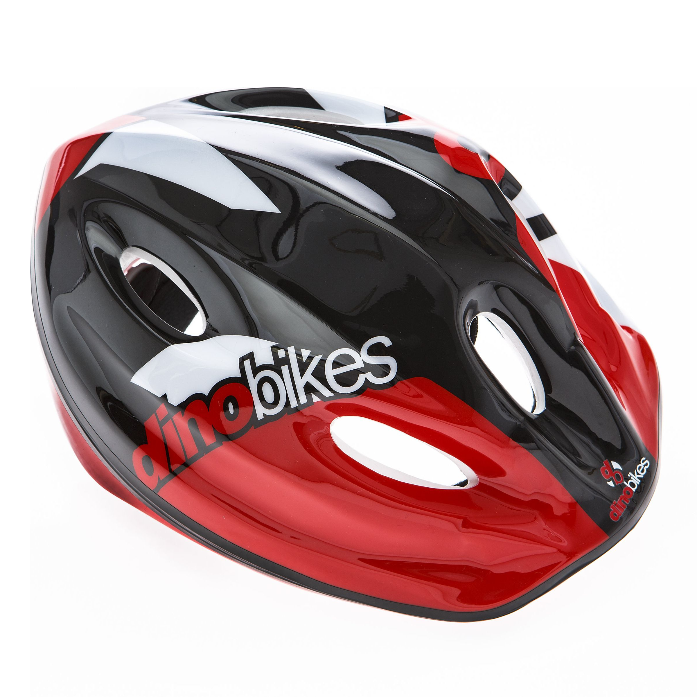 Capacete infantil Dino Bikes, tamanho 52-56 cm, vermelho