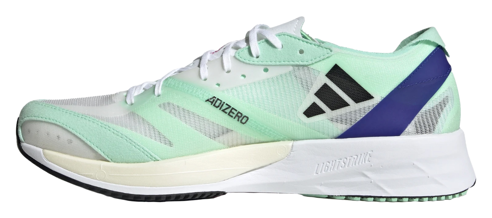 Adizero Adios 7 Herre Cloud White/Core Black/Pulse Mint