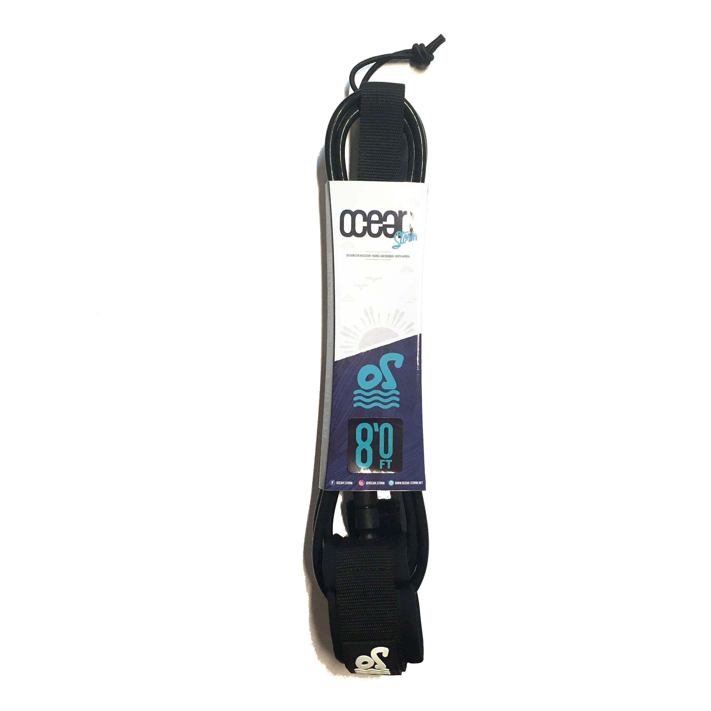 Ocean Storm Regular leash 8'0 Rouge