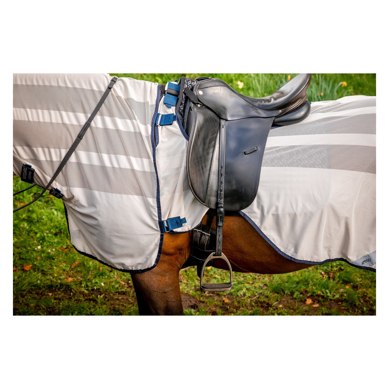 HORSEWARE Fliegenausreitdecke AMIGO Flyrider - chalk/navy