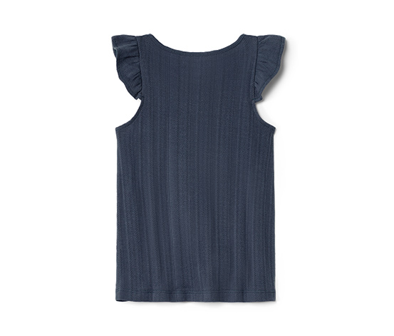 2 Kinder-Shirts mit Ajourmuster