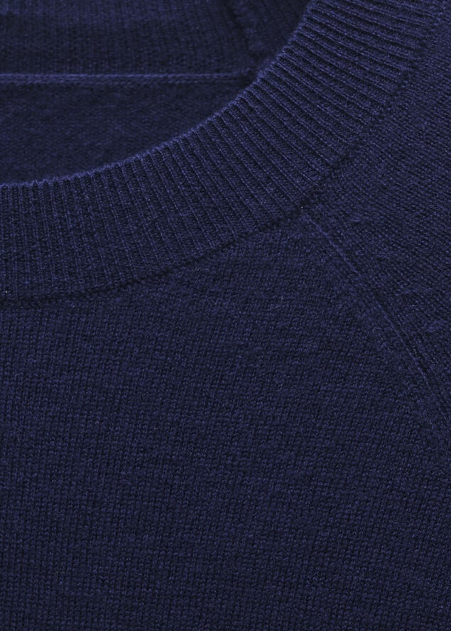 MANGO 100% wool sweater Navy