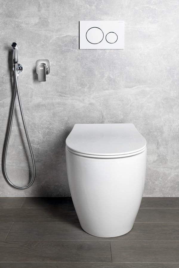 Isvea Sentimenti staande toiletpot randloos 52x36cm wit glans