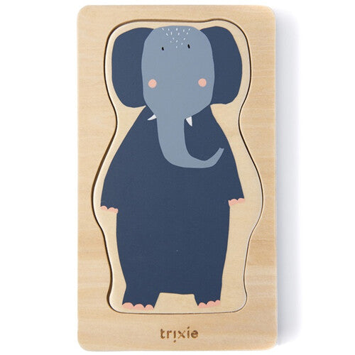 Trixie vier lagen puzzel animals - 4st