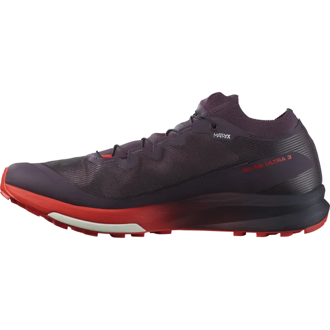 S/LAB ULTRA 3  Trailrunning-Schuhe Unisex PlumPerfect/FieryRed/White