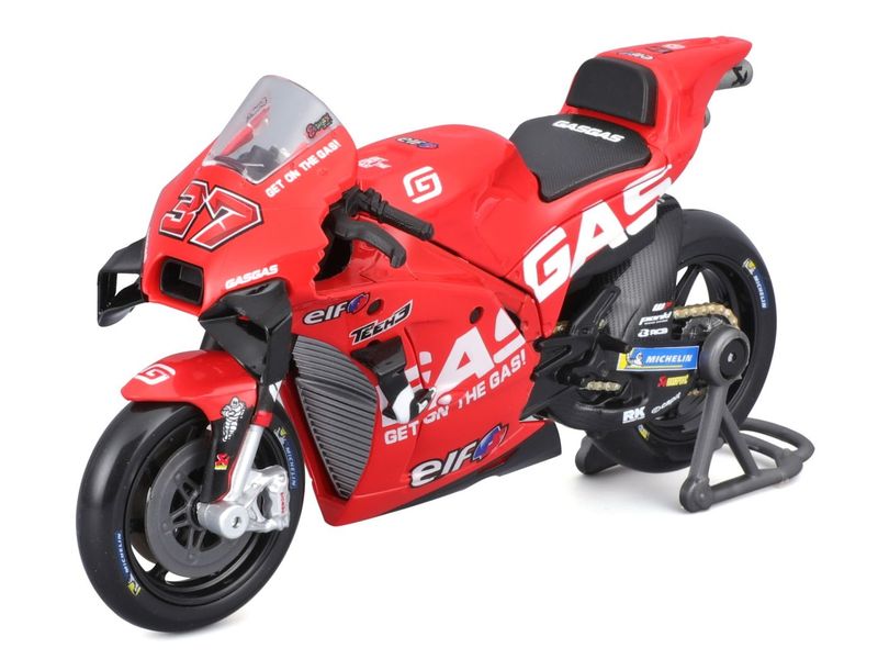 Maisto Motorrad MotoGP GasGas #37 Fernandez 2023 1:18 Sammlermodell im Massstab 1:18