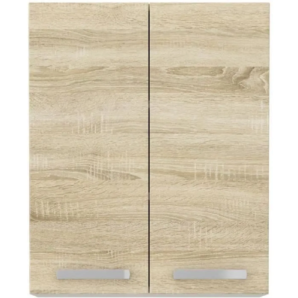 Tbs Meuble haut 2 portes battantes chêne sonoma